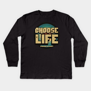 Choose Life Vintage Kids Long Sleeve T-Shirt